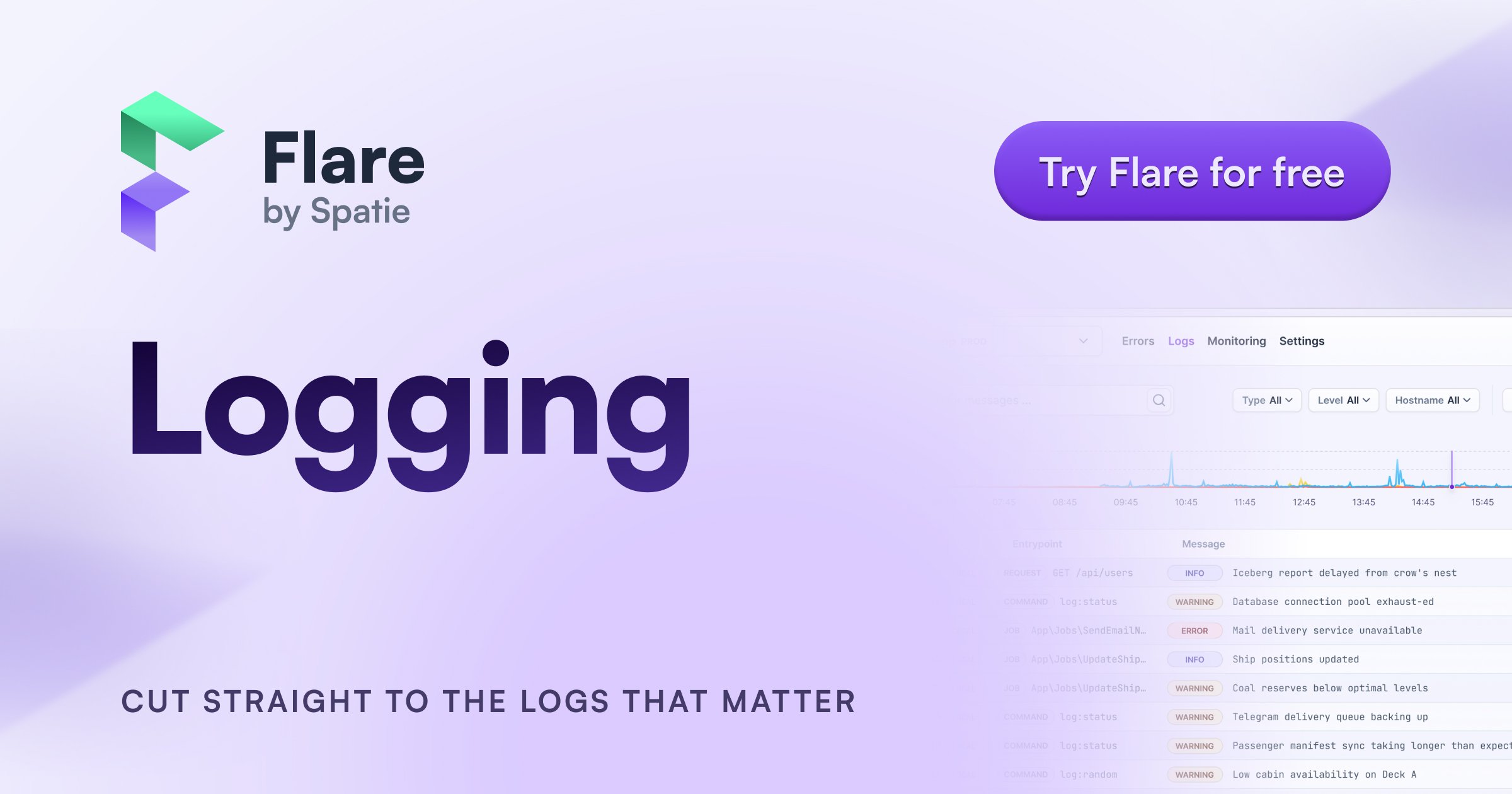 Logging for Laravel & PHP | Flare